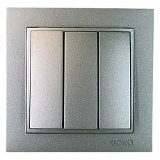 Выключатель трехклавишный mono electric despina 102-242422-114